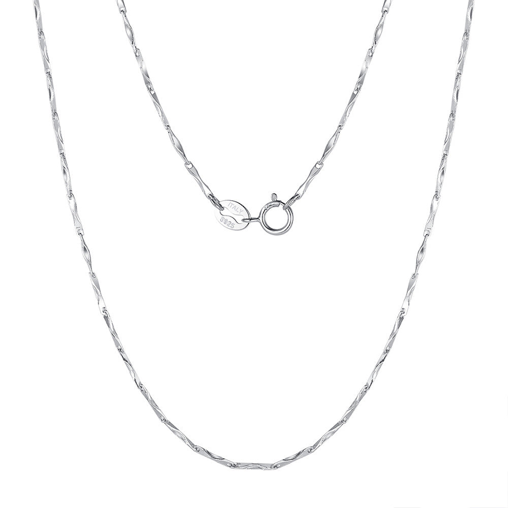925 Sterling Silver Ingor Bar Chain