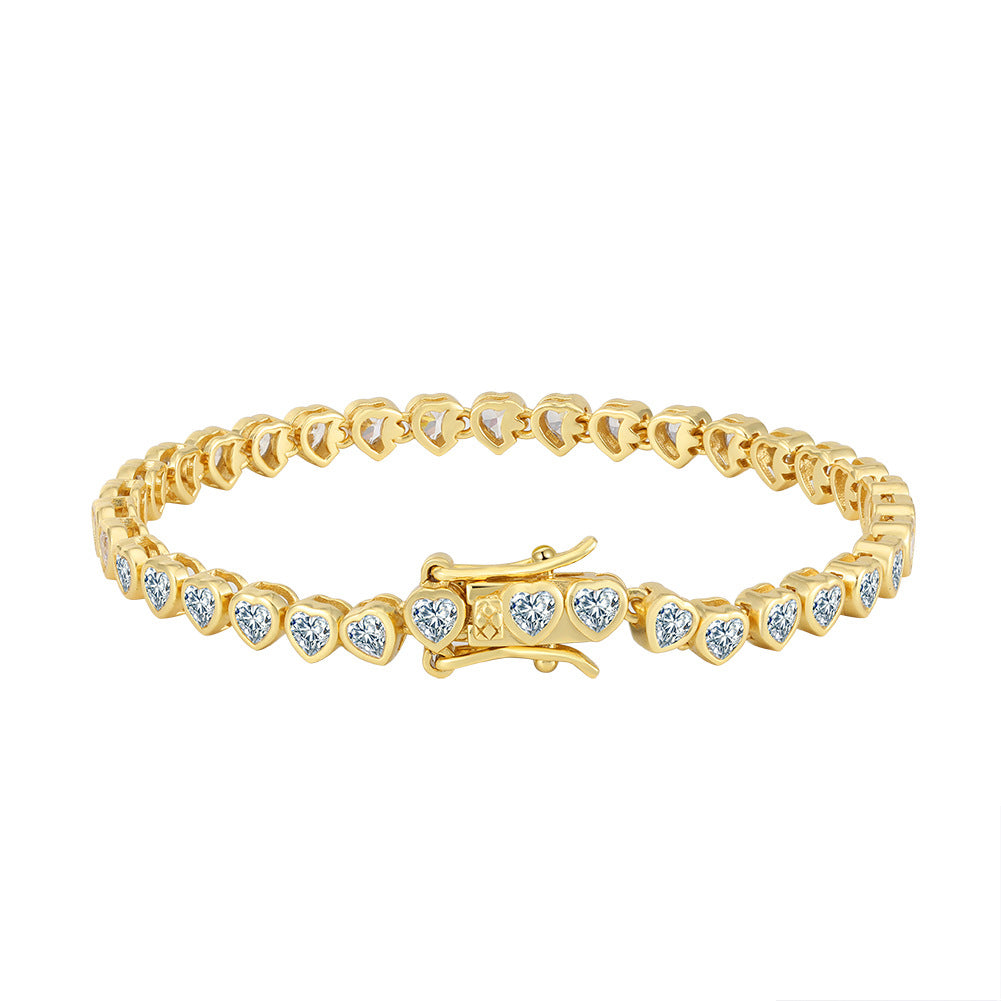 925 Sterling Silver 3mm 4mm Tennis Bracelet