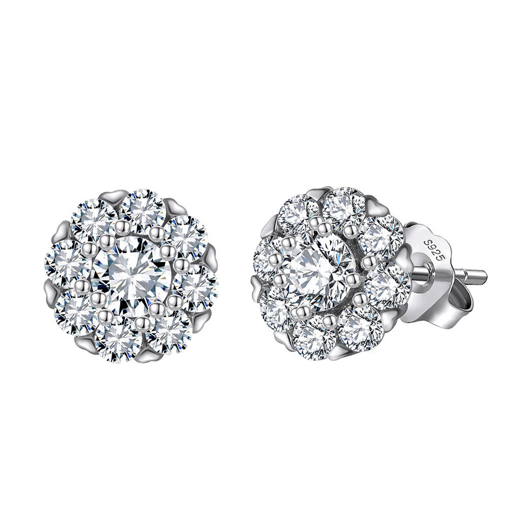 925 Sterling Silver Zircon Earrings