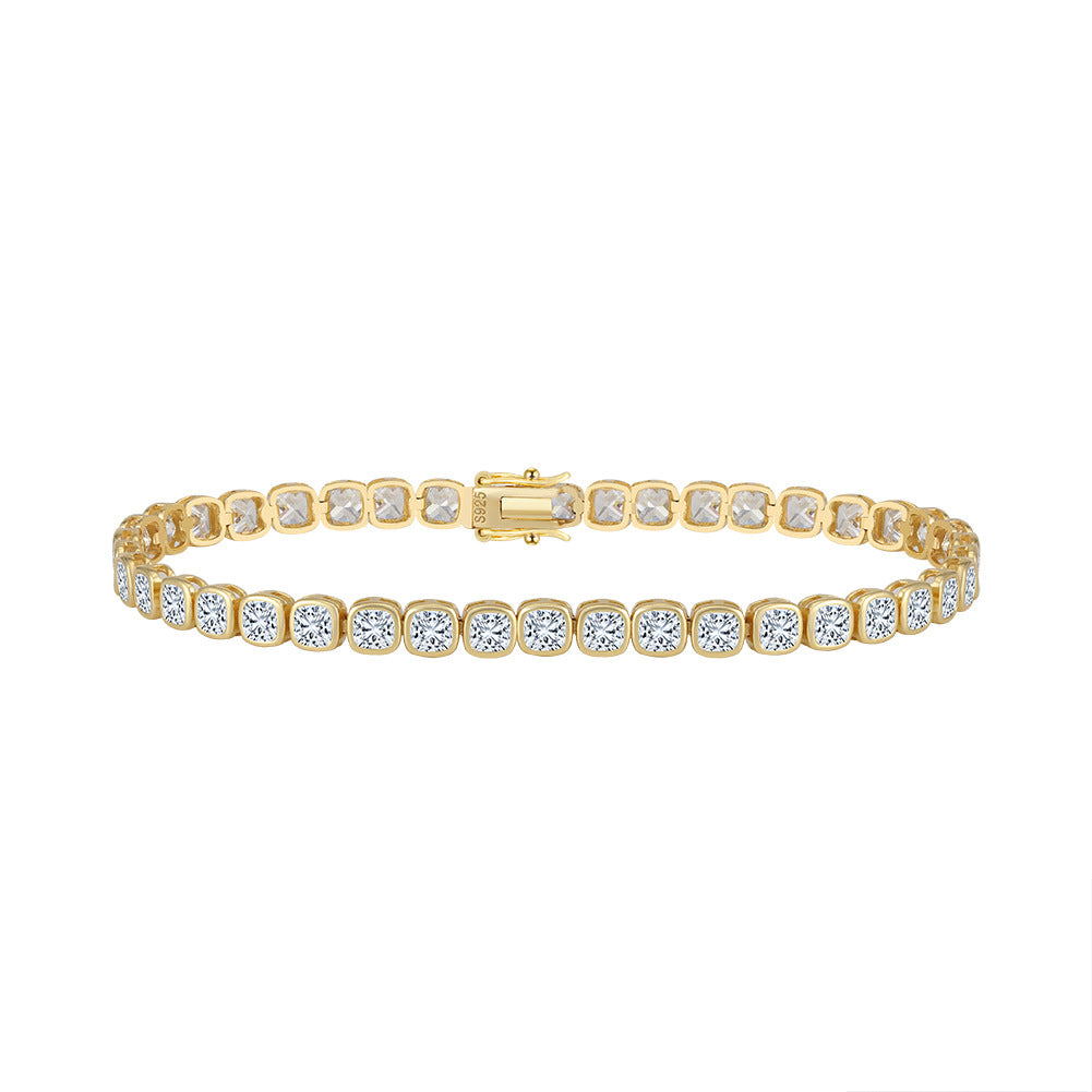 925 Sterling Silver 3mm 4mm Tennis Bracelet