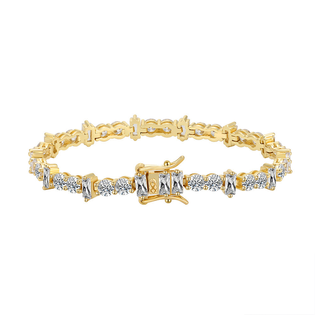 925 Sterling Silver 3mm 4mm Tennis Bracelet