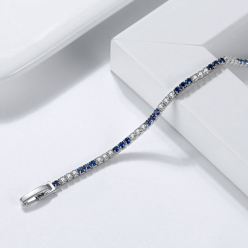925 Sterling Silver 2mm Tennis Bracelet