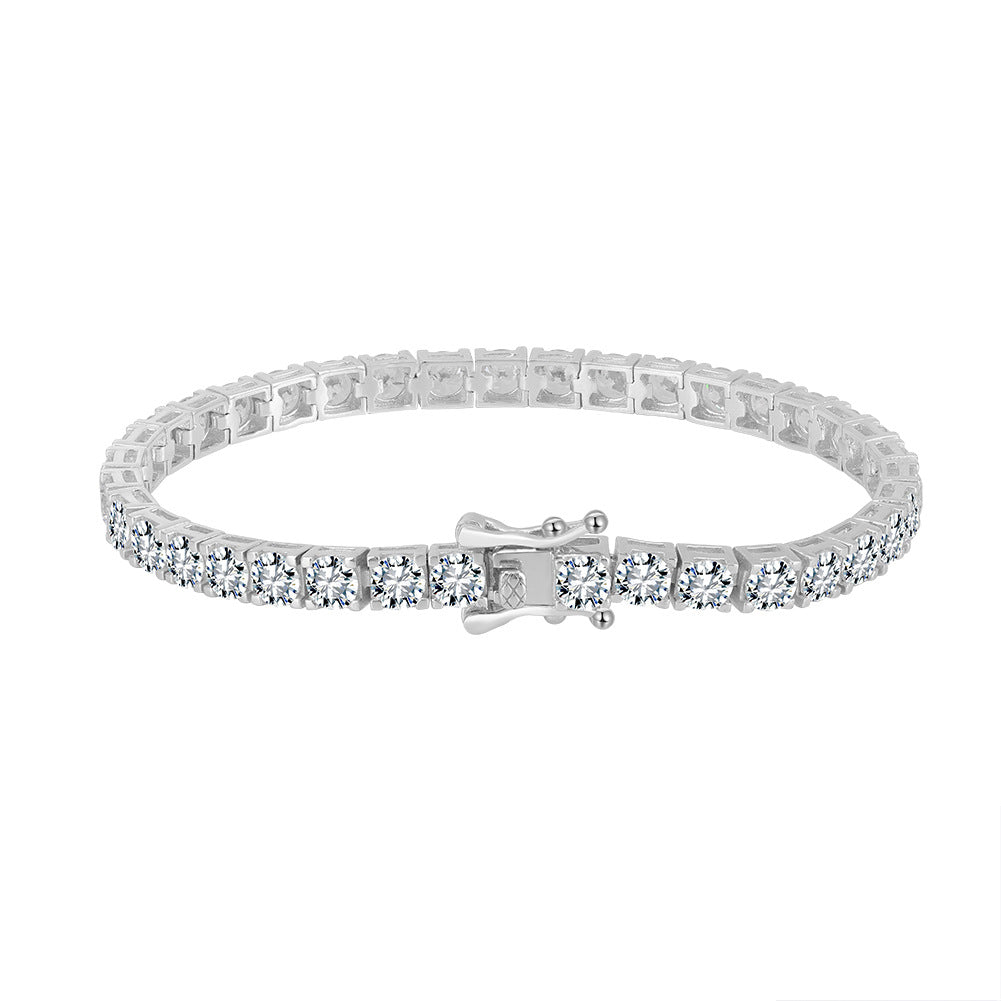 925 Sterling Silver 2mm 3mm 4mm Tennis Bracelet