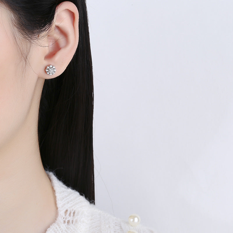 925 Sterling Silver Screw Back Stud Earrings