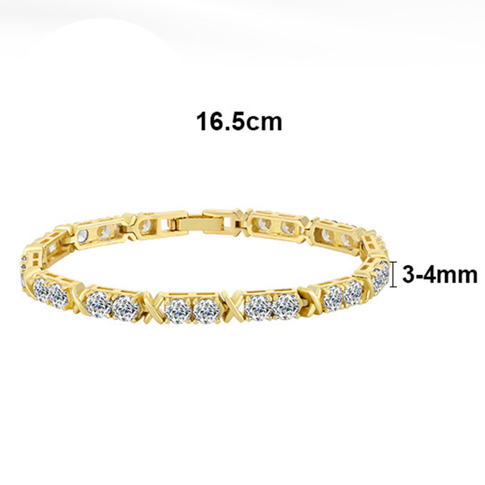 925 Sterling Silver 3mm 4mm Tennis Bracelet