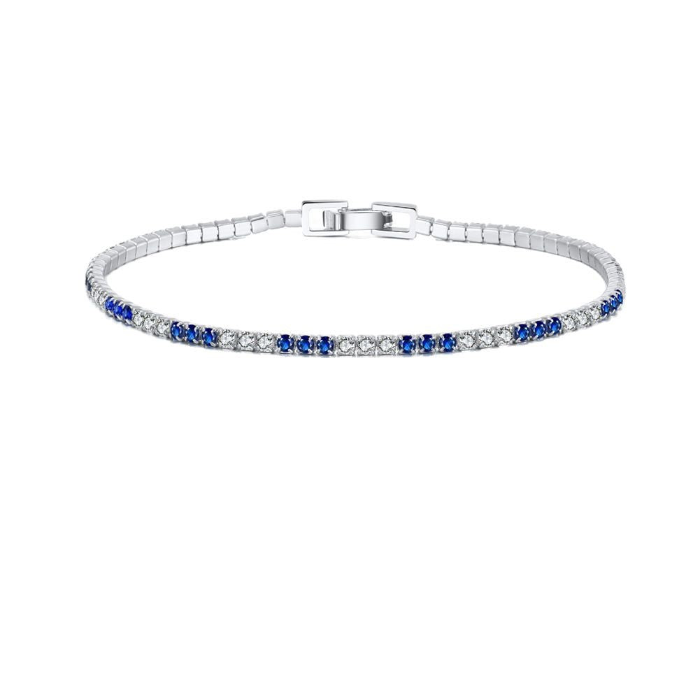 925 Sterling Silver 2mm Tennis Bracelet