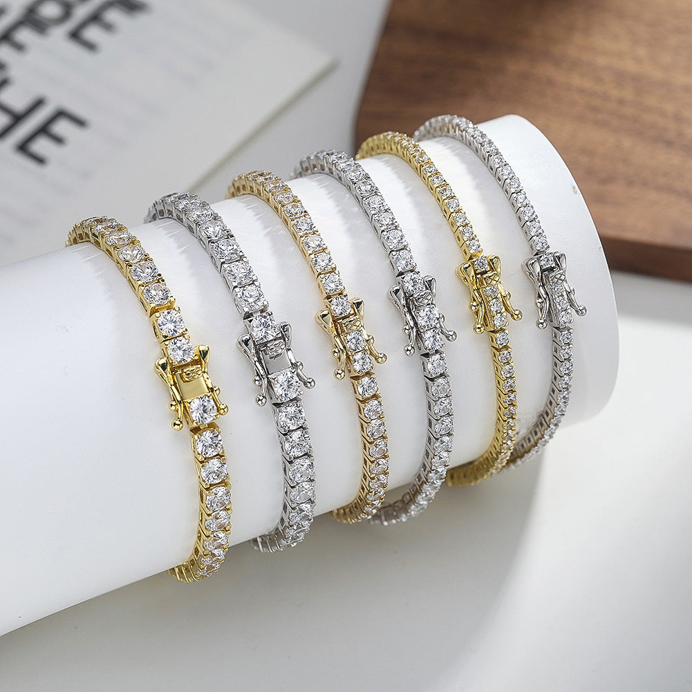 925 Sterling Silver 2mm 3mm 4mm Tennis Bracelet