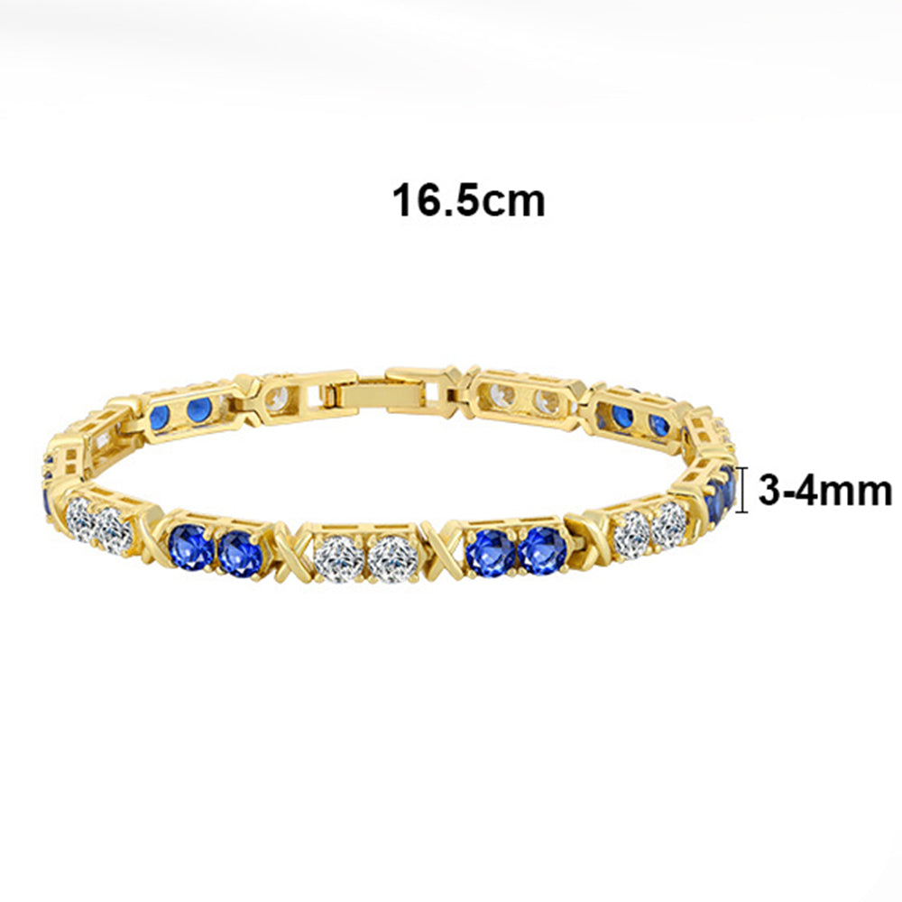 925 Sterling Silver 3mm 4mm Tennis Bracelet