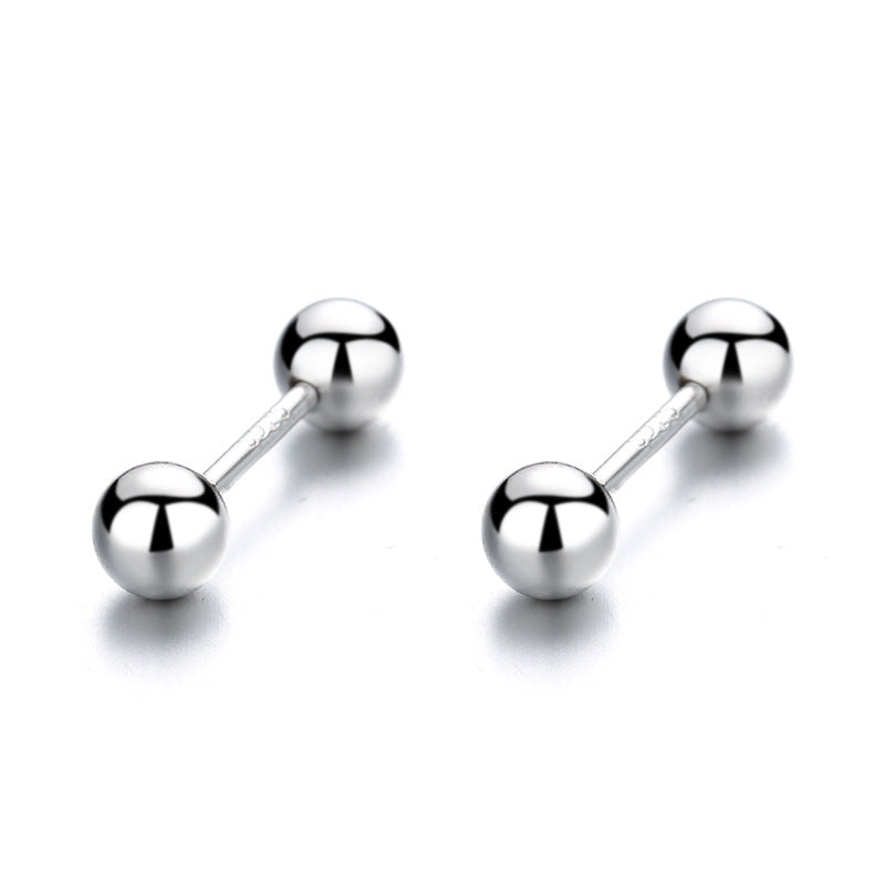 925 Sterling Silver Screw Back Stud Earrings