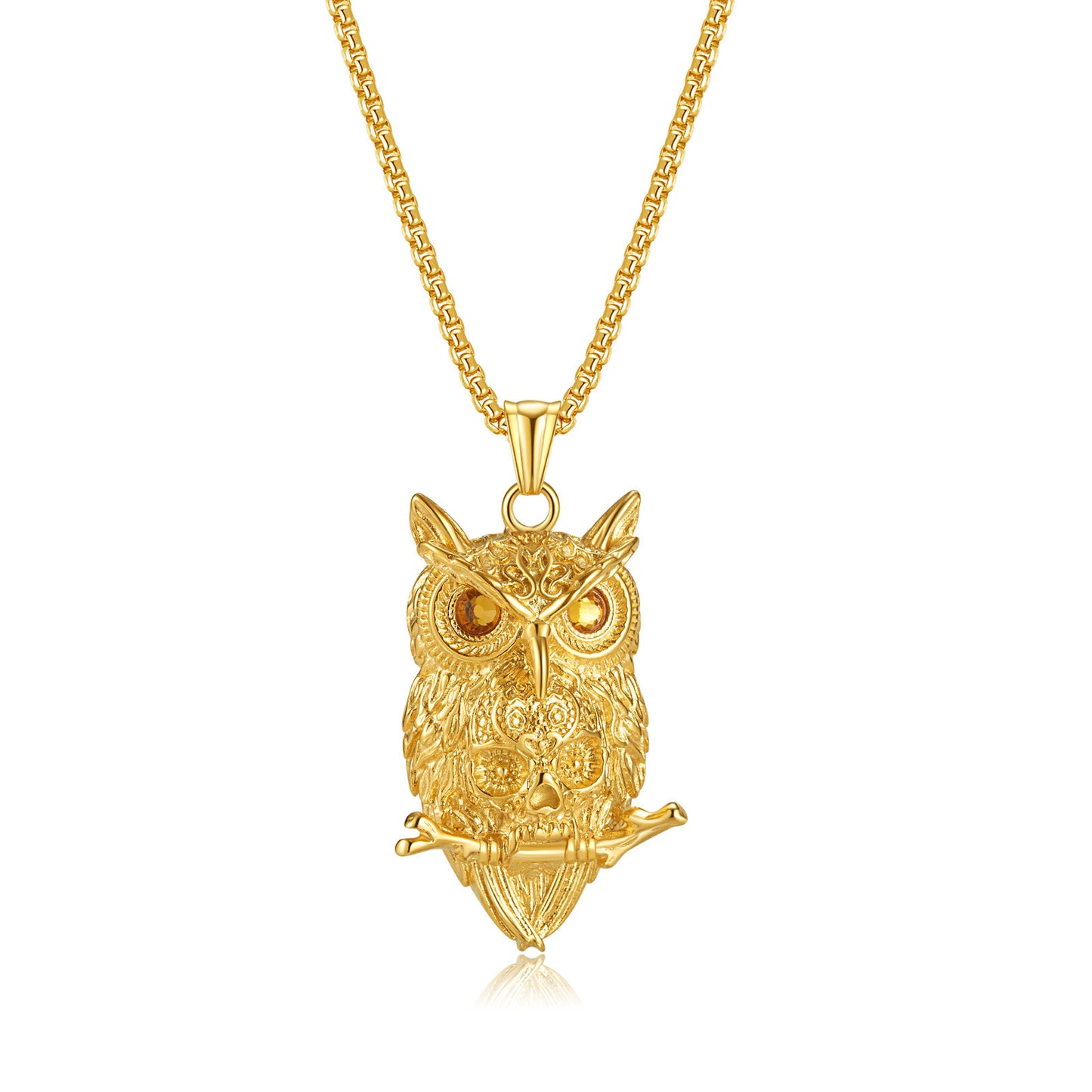 Stainless Steel Jewelry Owl Fashion Necklace Chain