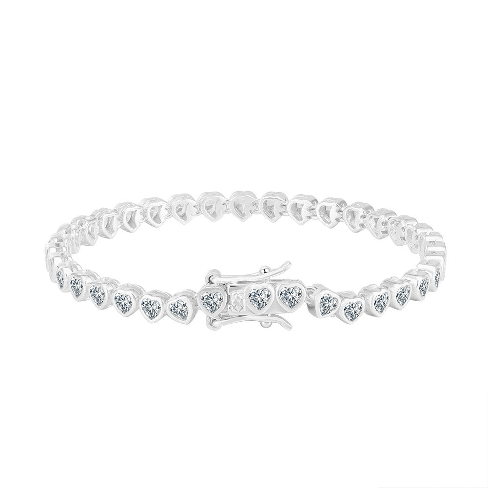 925 Sterling Silver 3mm 4mm Tennis Bracelet