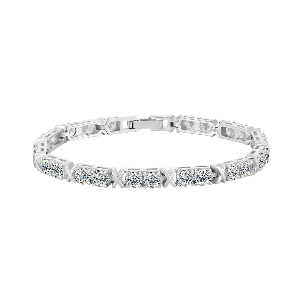 925 Sterling Silver 3mm 4mm Tennis Bracelet