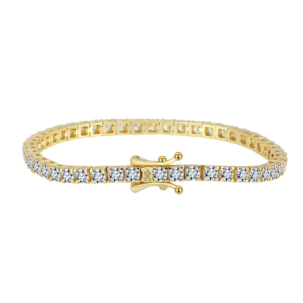 925 Sterling Silver 2mm 3mm 4mm Tennis Bracelet