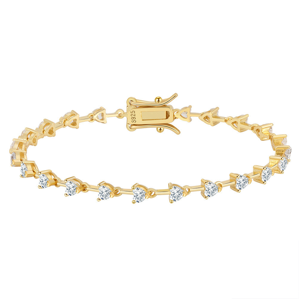 925 Sterling Silver 3mm 4mm Tennis Bracelet