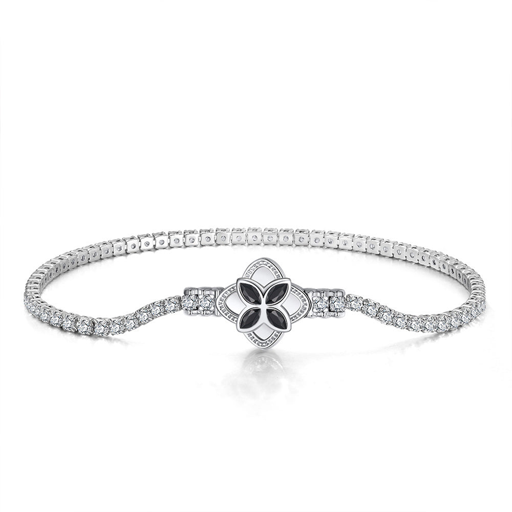 925 Sterling Silver 2mm Tennis Bracelet