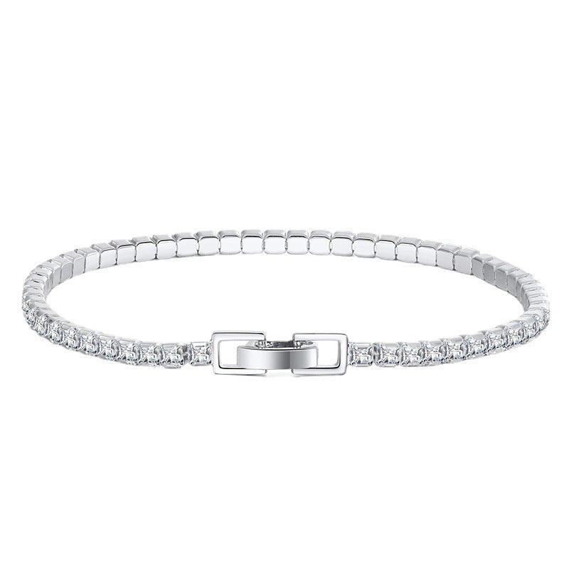 925 Sterling Silver 2.5mm 3mm 4mm Tennis Bracelet
