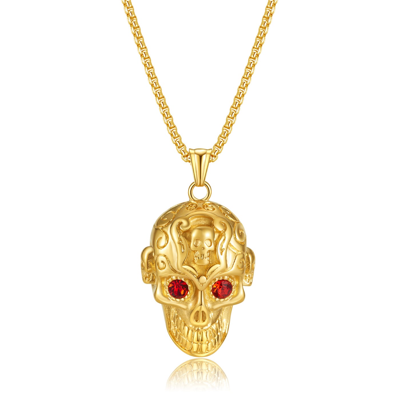 Stainless Steel Jewelry Skull Fashion Necklace Chain