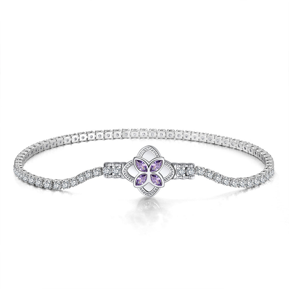 925 Sterling Silver 2mm Tennis Bracelet