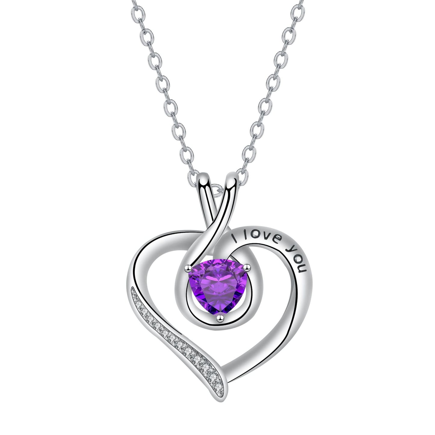 Copper With Silver Plated Heart Pendant Necklace