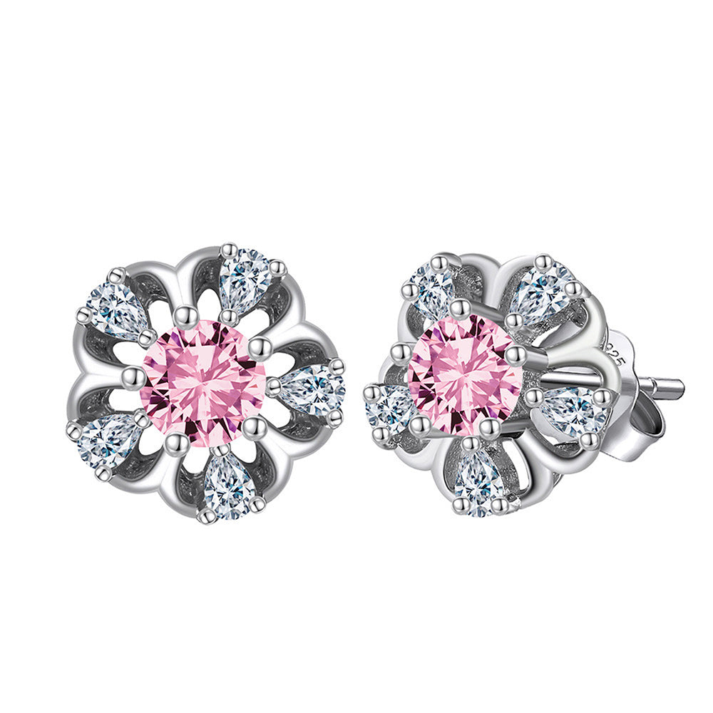 925 Sterling Silver Zircon Earrings