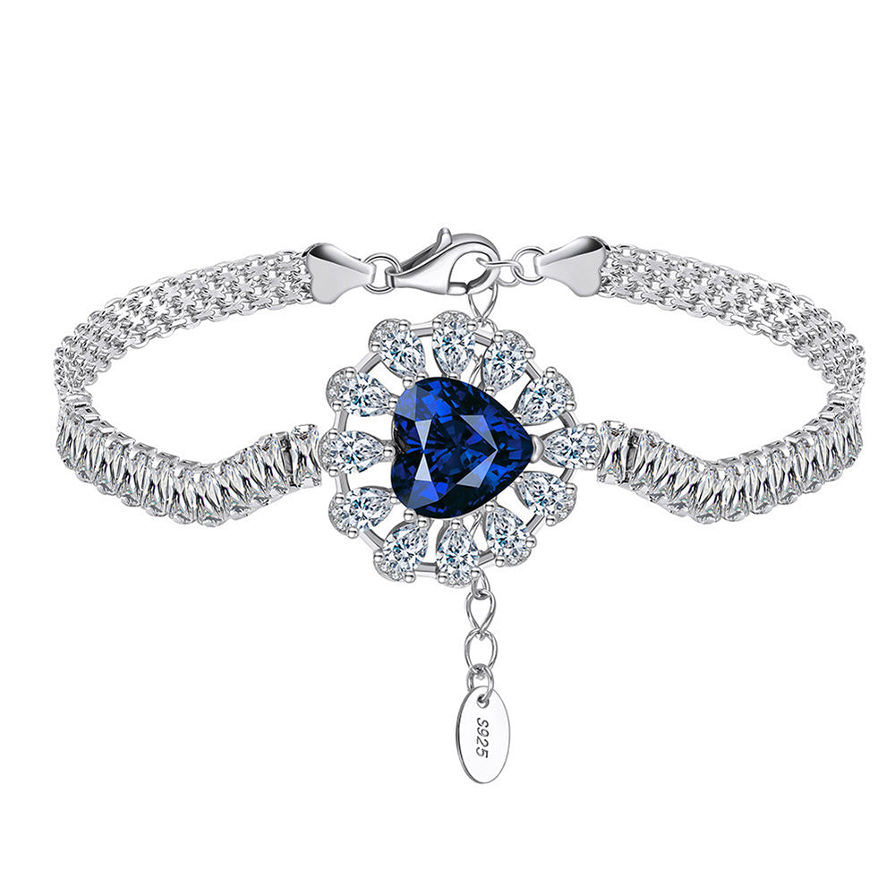 925 Sterling Silver Zircon Bracelet