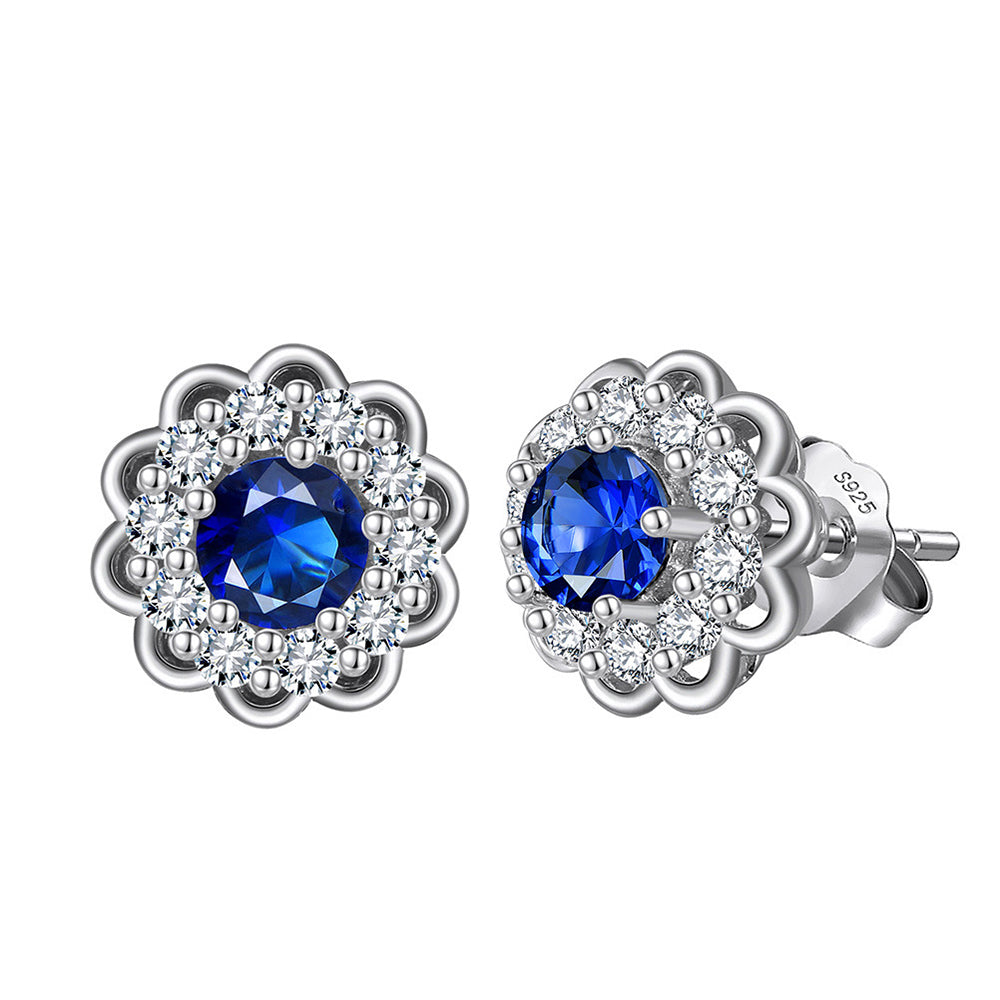 925 Sterling Silver Zircon Earrings