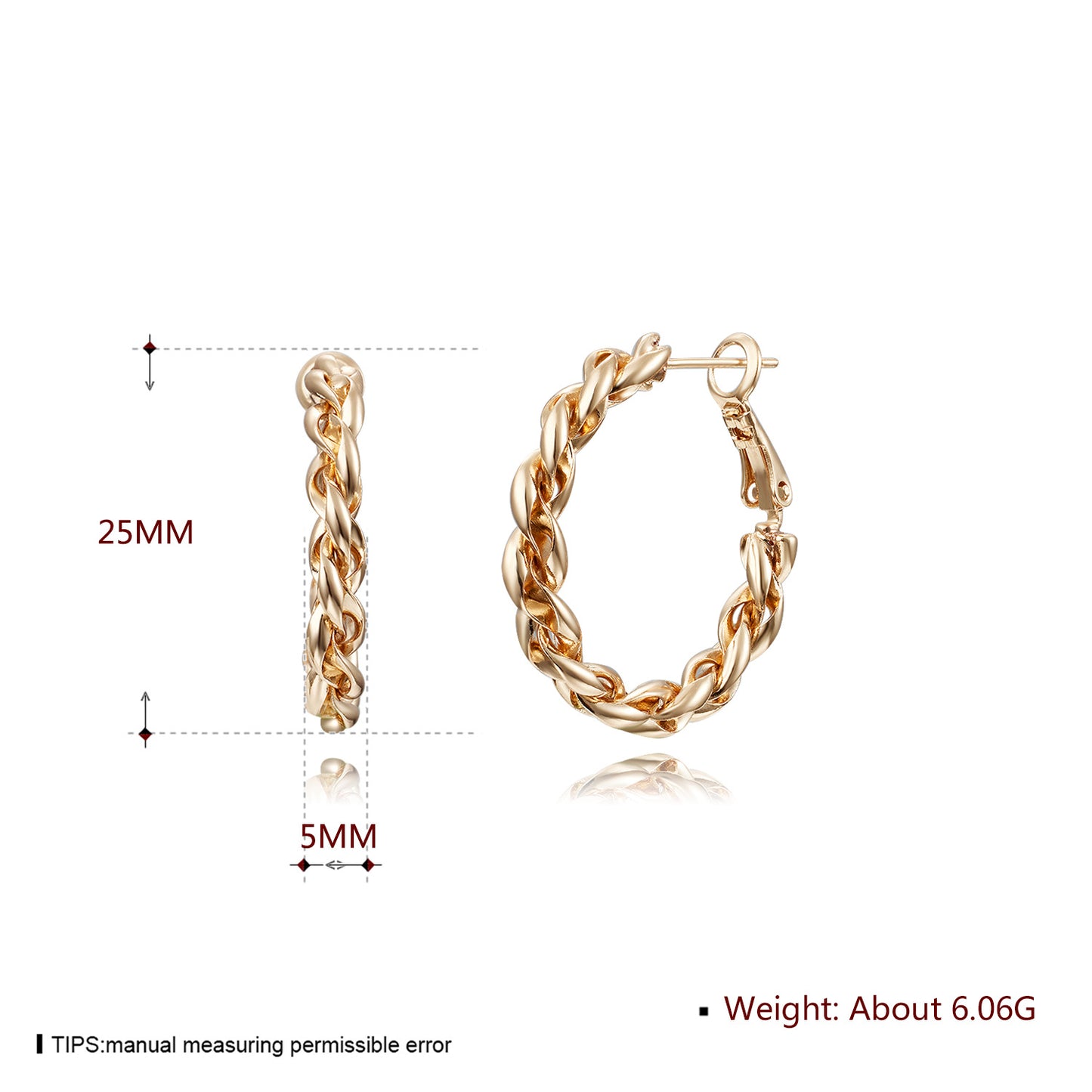 Brass With Plated Fashion Jewelry Earrings