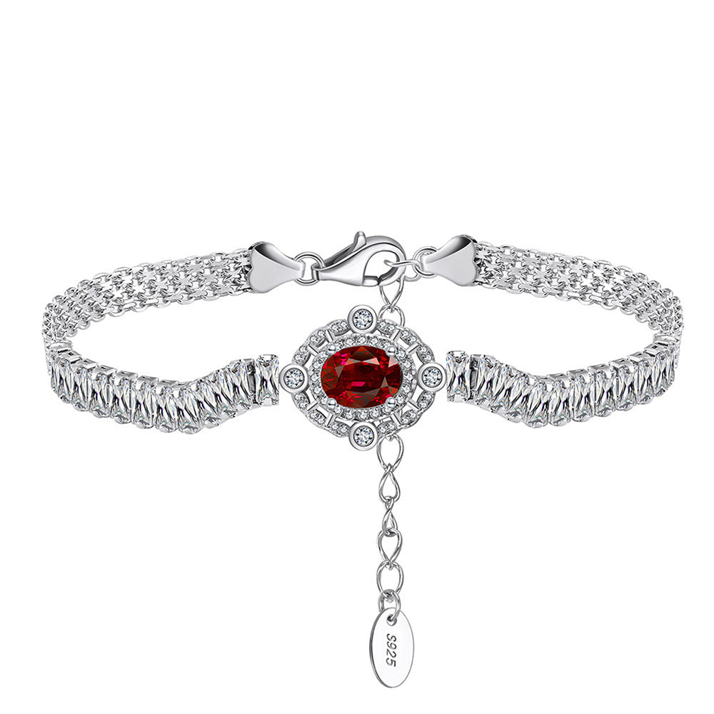 925 Sterling Silver Zircon Bracelet