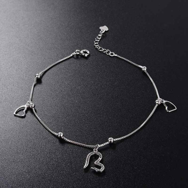 925 Sterling Silver Heart Fashion Bracelet
