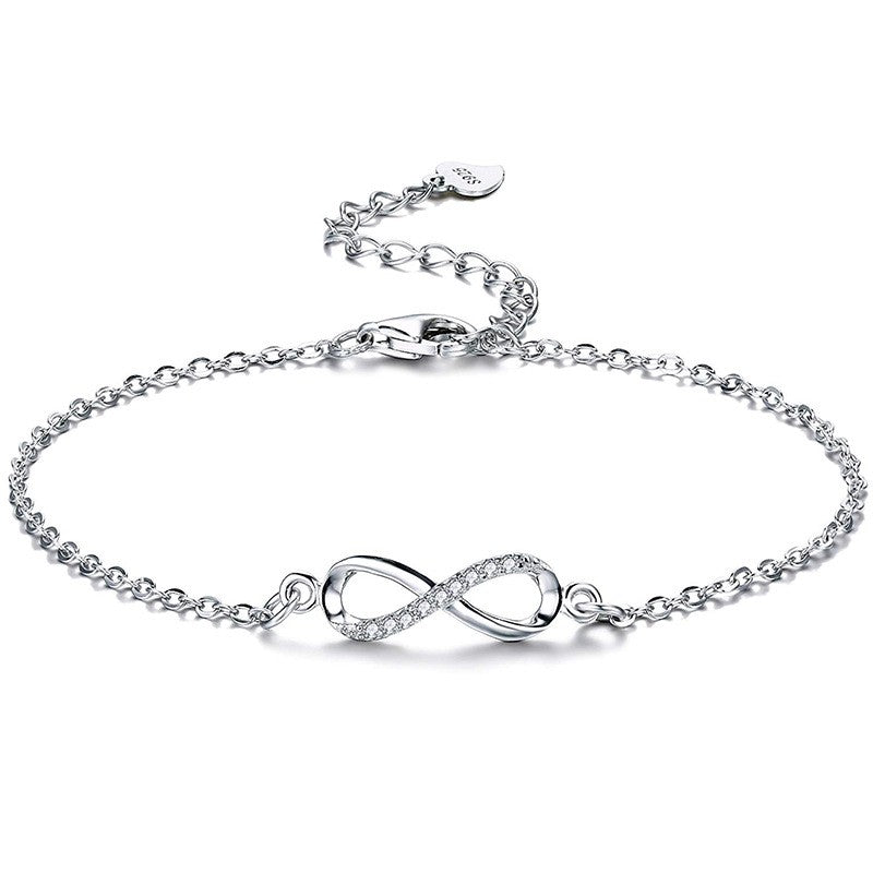 925 Sterling Silver Infinity Fashion Bracelet