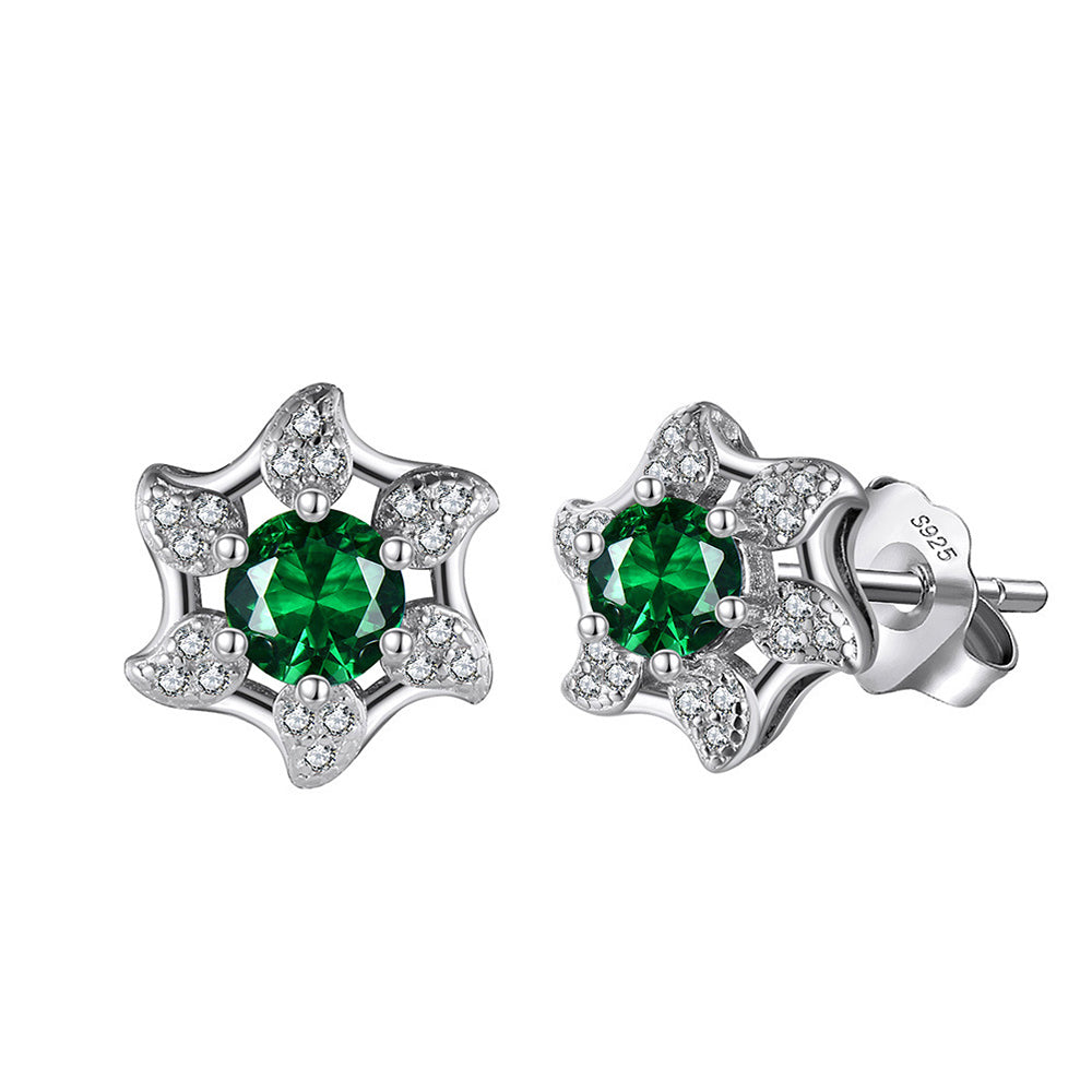 925 Sterling Silver Zircon Earrings