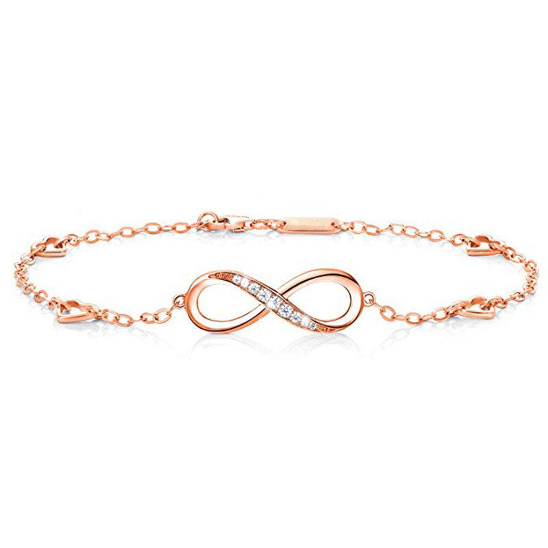925 Sterling Silver Infinity Fashion Bracelet