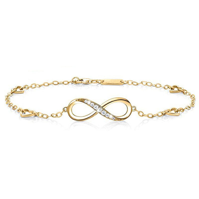 925 Sterling Silver Infinity Fashion Bracelet