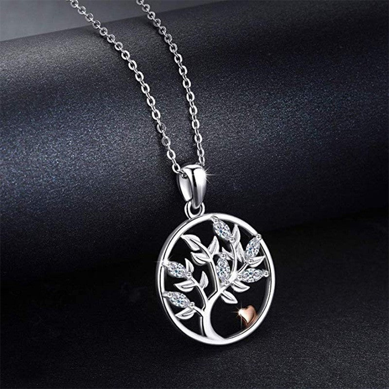 925 Sterling Silver Tree of Life Fashion Necklace