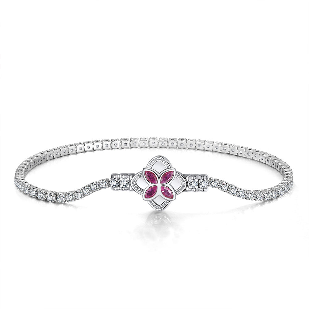 925 Sterling Silver 2mm Tennis Bracelet