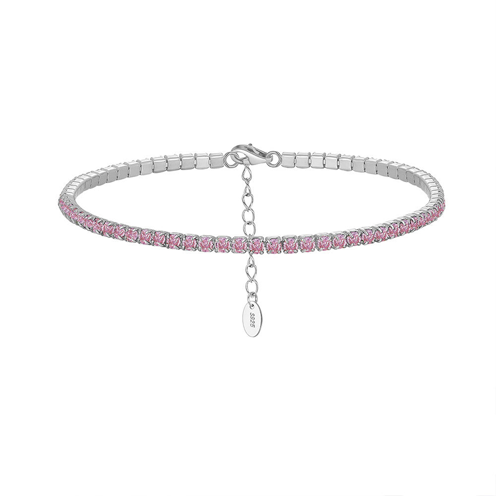 925 Sterling Silver 1.5mm 2mm 3mm 4mm Tennis Bracelet