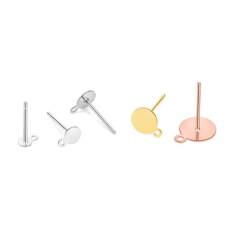 925 Sterling Silver Earring Posts For Jewelry DIY