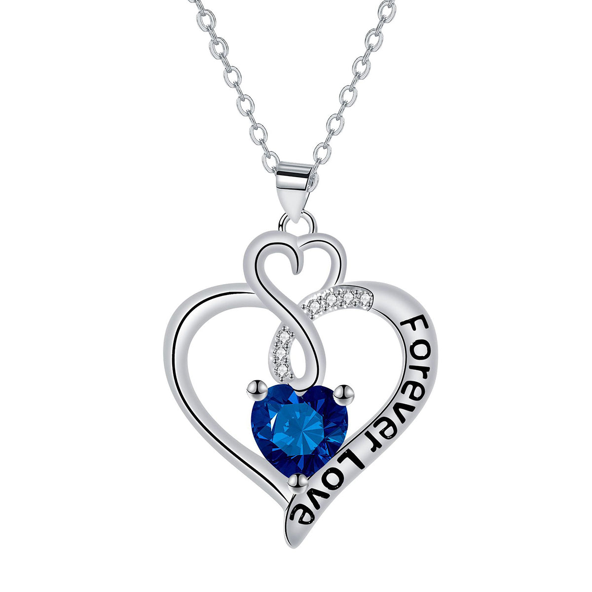 Copper With Silver Plated Heart Pendant Necklace