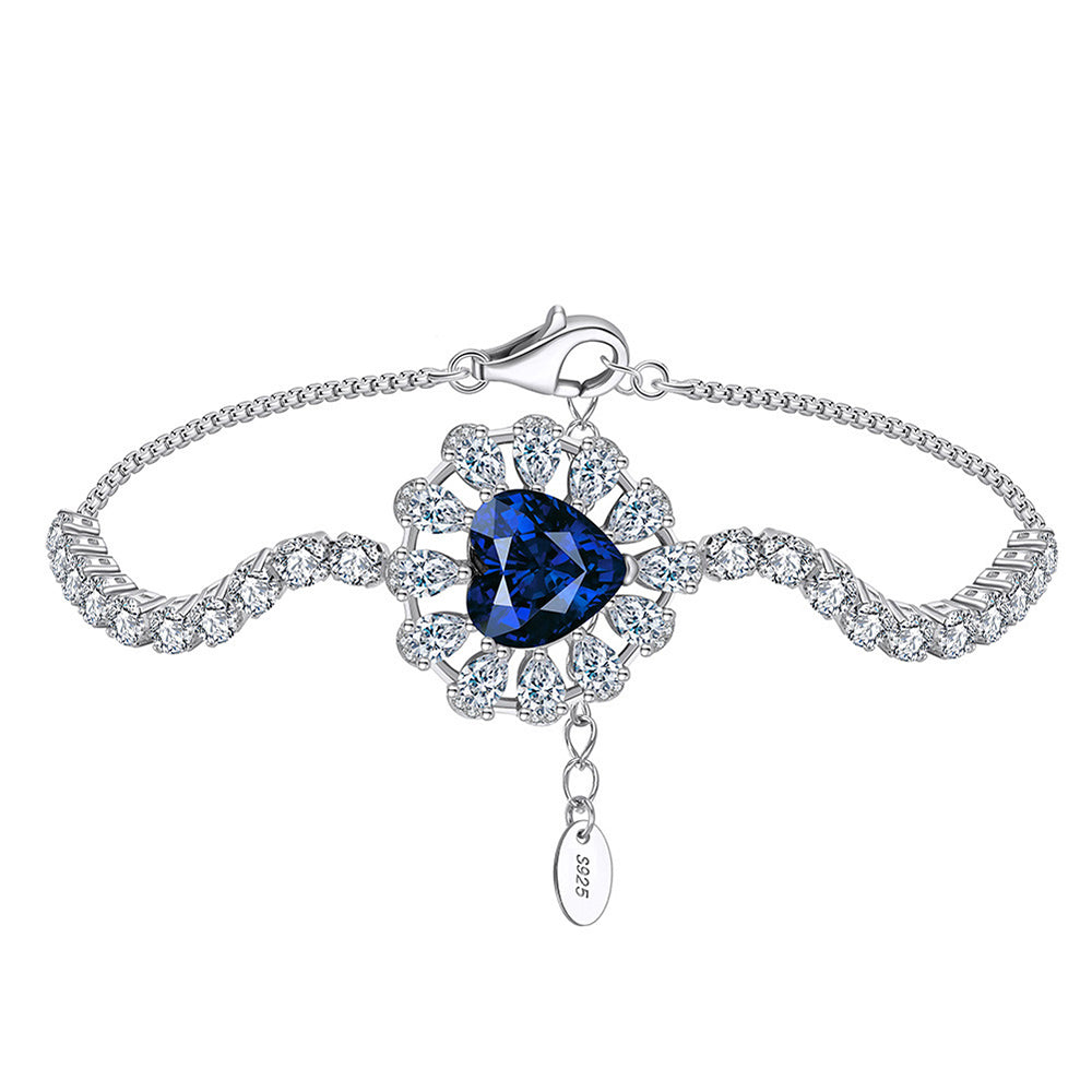 925 Sterling Silver Zircon Bracelet