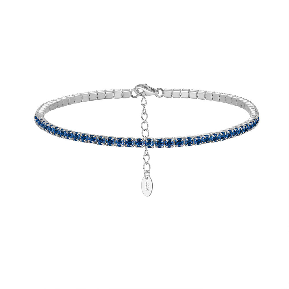 925 Sterling Silver 1.5mm 2mm 3mm 4mm Tennis Bracelet