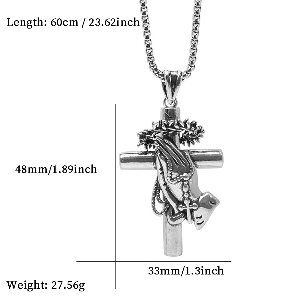 Cross Pendant Necklace, Men Women's Fashion Jewelry, Perfect for Parties & Gifts, Elegant Accessory for Everyday Wear