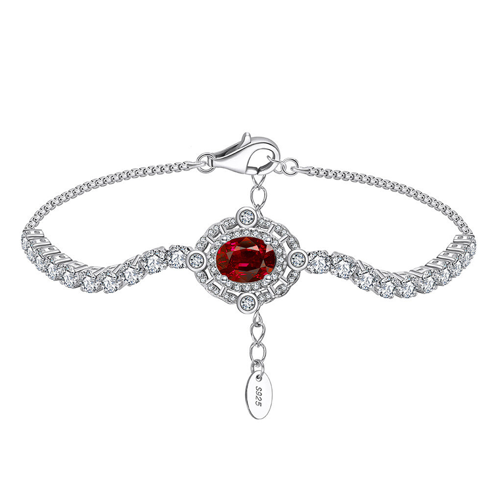 925 Sterling Silver Zircon Bracelet