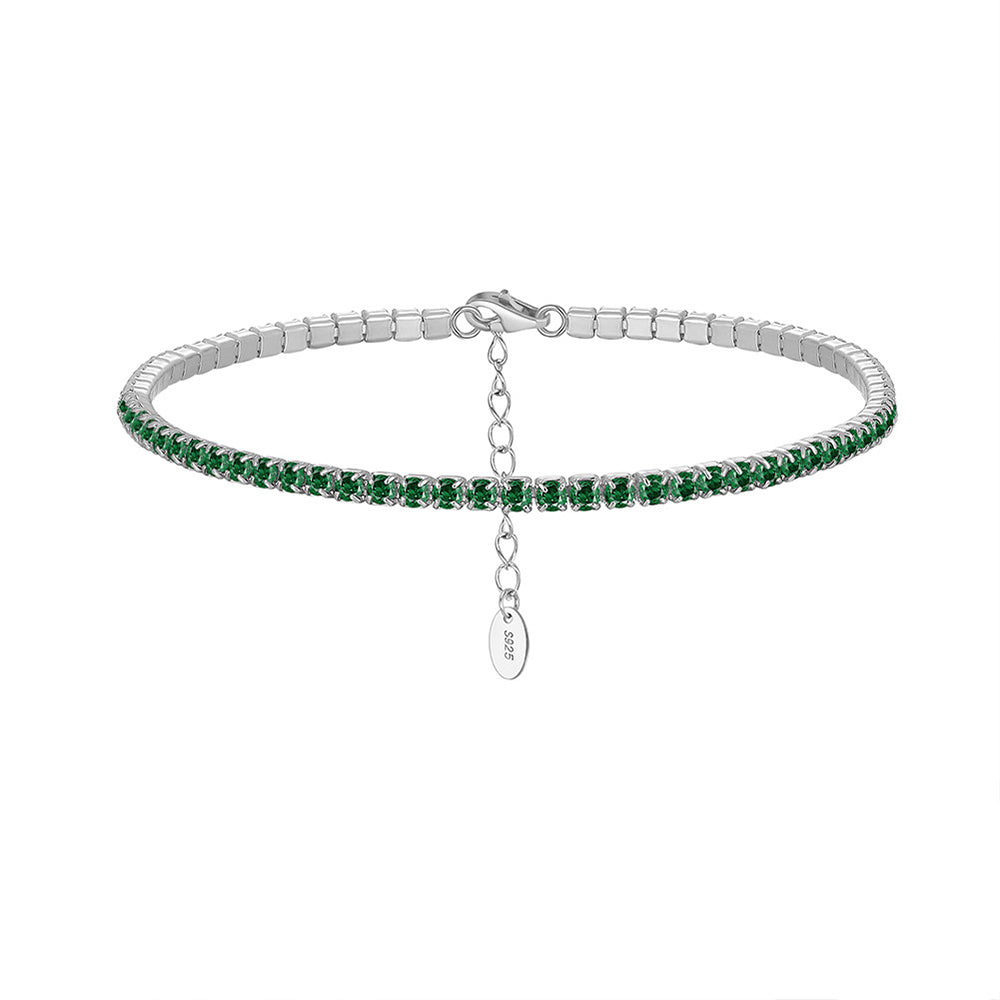 925 Sterling Silver 1.5mm 2mm 3mm 4mm Tennis Bracelet