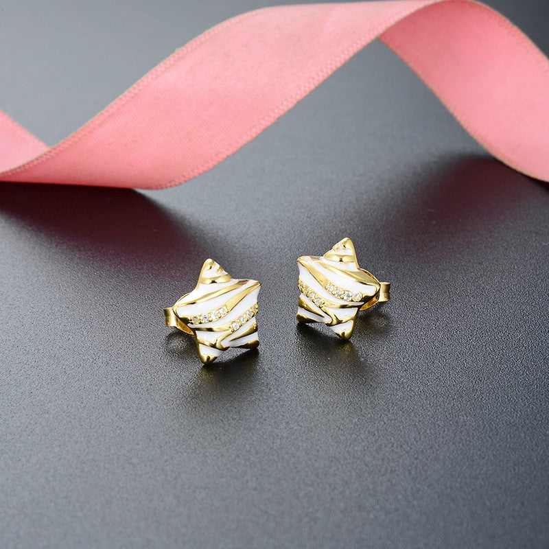925 Sterling Silver Star Earrings