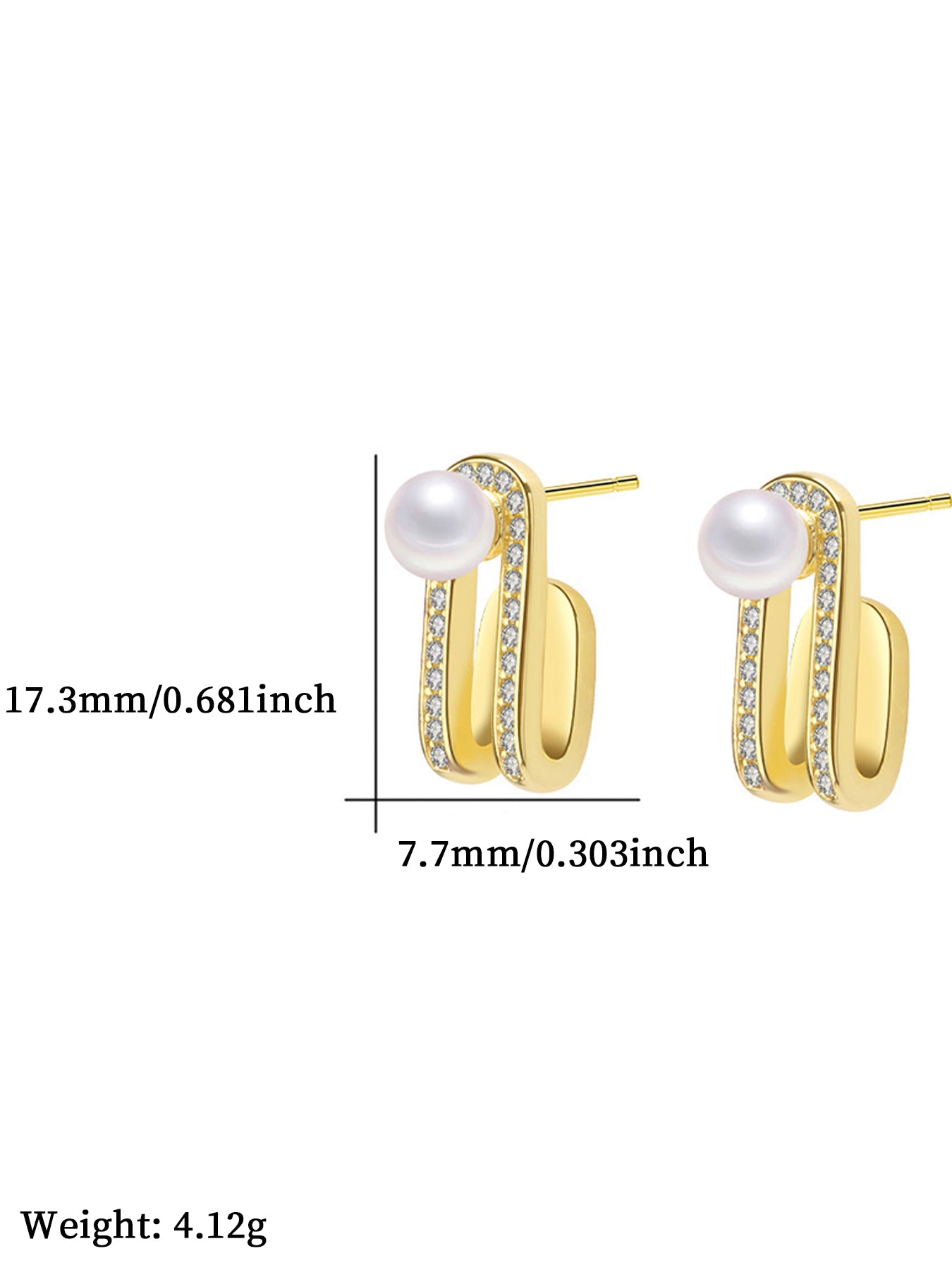 Elegant Stud Earrings, Fashionable Jewelry for Women, Trendy All-match & Exquisite Jewelry for Birthday Gift