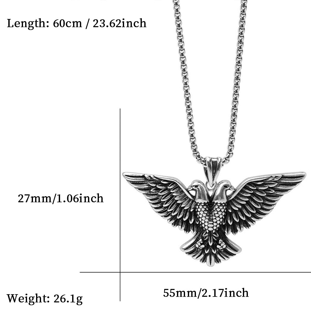 Gothic Mysterious Angel Wings Pendant Necklace, Men Women's Fashion Jewelry, Perfect for Parties & Gifts, Elegant Accessory for Everyday Wear