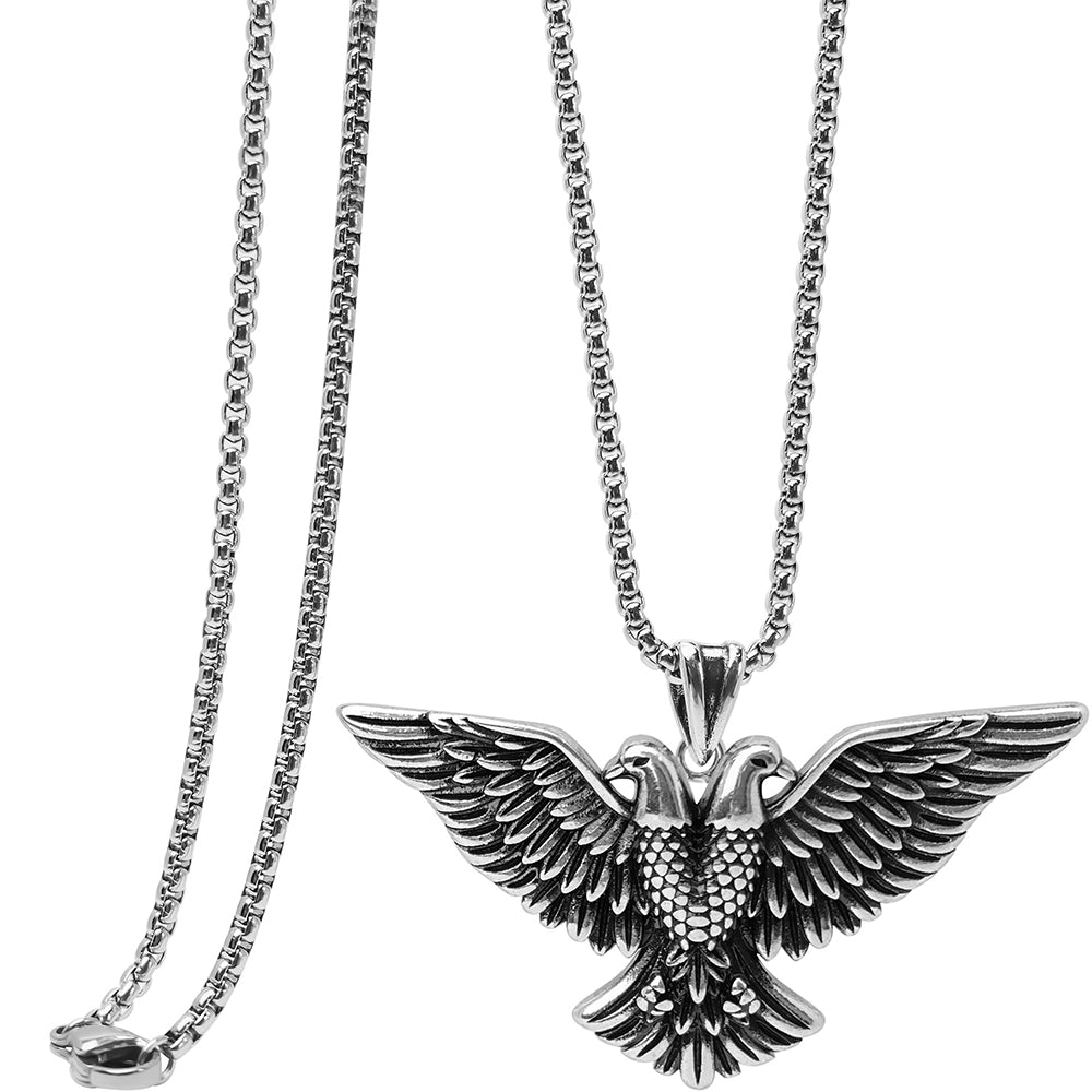 Gothic Mysterious Angel Wings Pendant Necklace, Men Women's Fashion Jewelry, Perfect for Parties & Gifts, Elegant Accessory for Everyday Wear