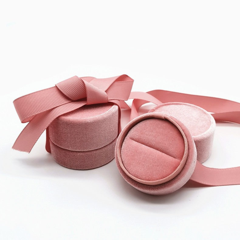 Velvet Round Jewelry Gift Box