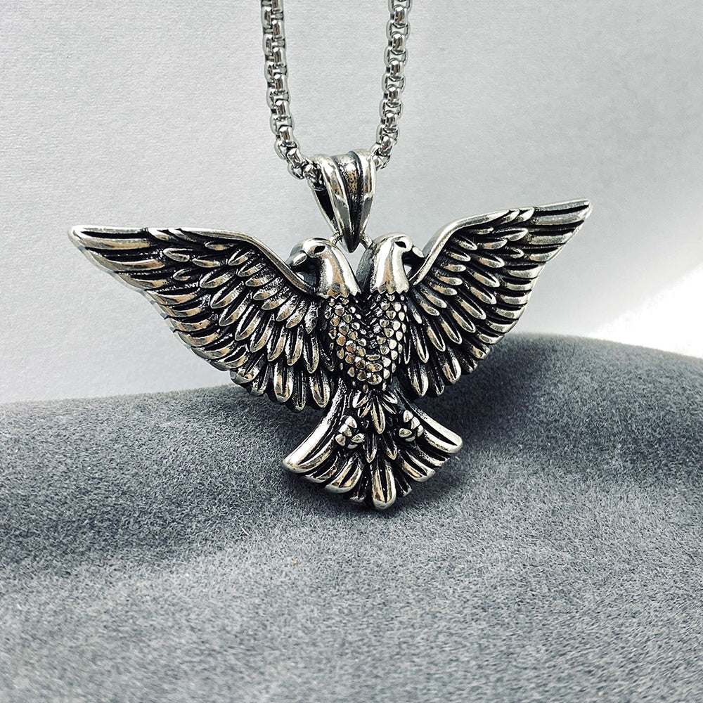Gothic Mysterious Angel Wings Pendant Necklace, Men Women's Fashion Jewelry, Perfect for Parties & Gifts, Elegant Accessory for Everyday Wear