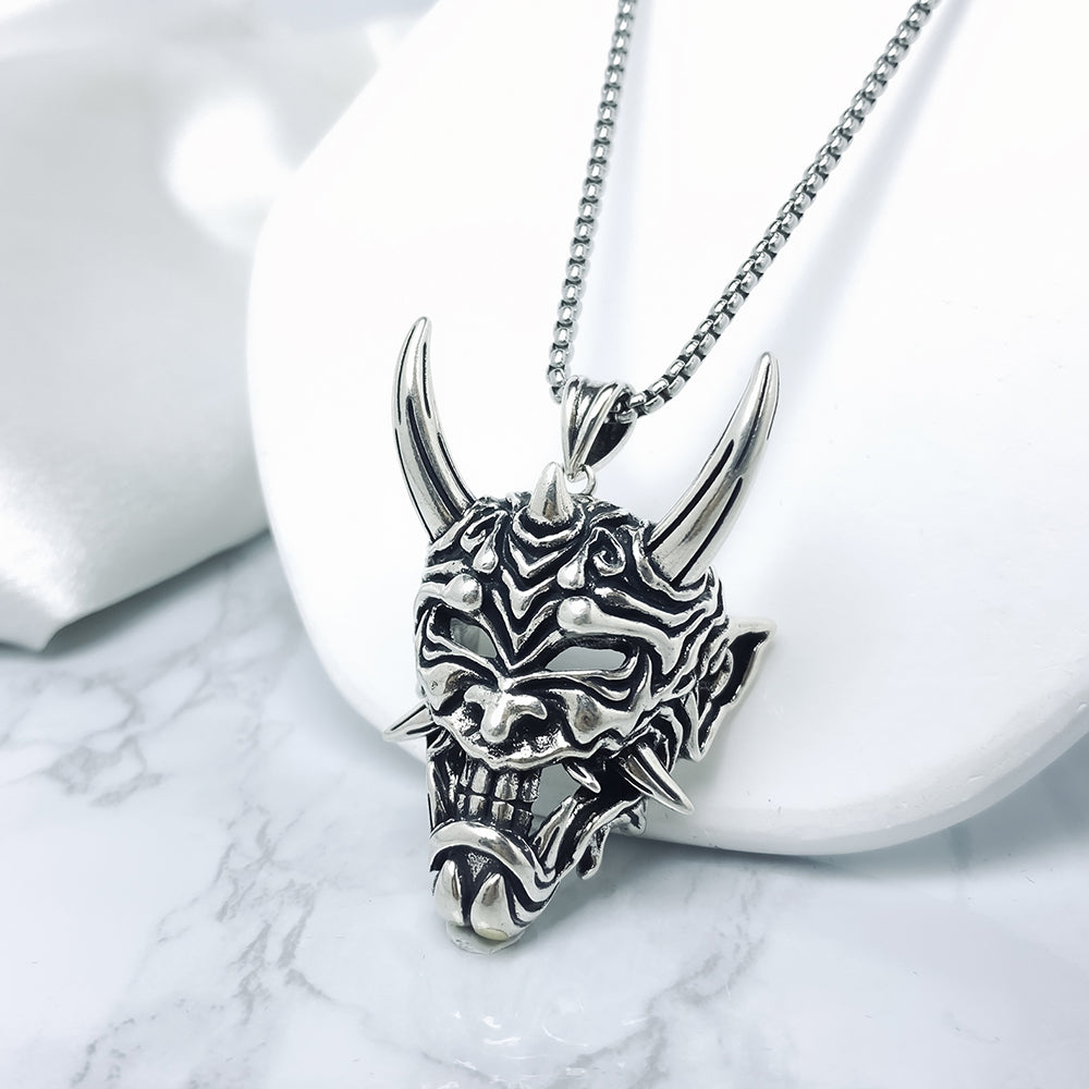Ghost Mask Pendant Necklace, Men Women's Fashion Jewelry, Perfect for Parties & Gifts, Elegant Accessory for Everyday Wear